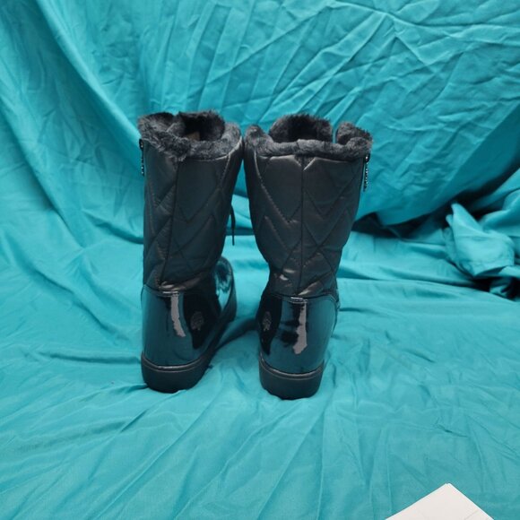 Totes Womens Black Winter Boots Insulated Waterproof Snow Boots Lace-Up Size 8 A - Picture 5 of 10